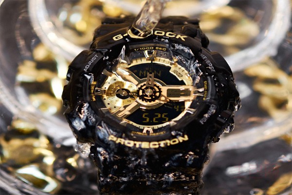 卡西欧g-shock漫威黑金防水男表展示图