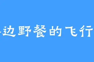 路边野餐的飞行兔