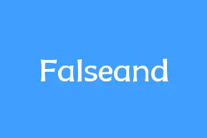 Falseand