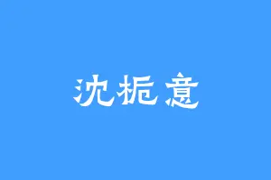 沈栀意