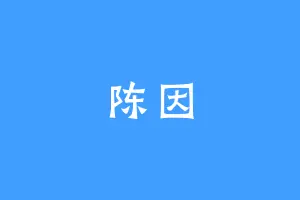 陈因