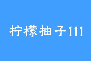 柠檬柚子111