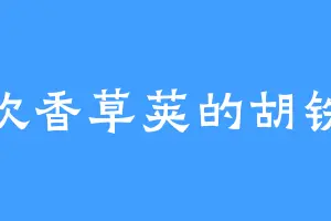 喜欢香草荚的胡铁强