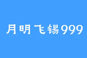 月明飞锡999