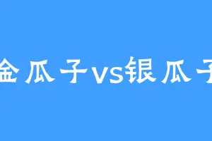 金瓜子vs银瓜子