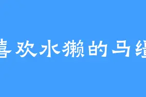 喜欢水獭的马缰