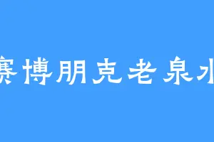 赛博朋克老泉水