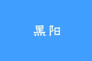 黑阳