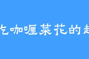 爱吃咖喱菜花的越阳