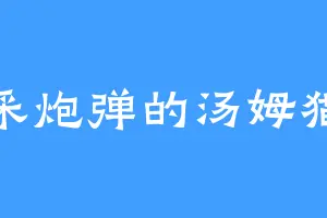 采炮弹的汤姆猫