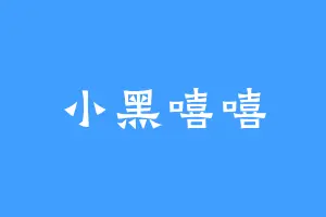 小黑嘻嘻