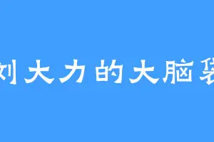 刘大力的大脑袋